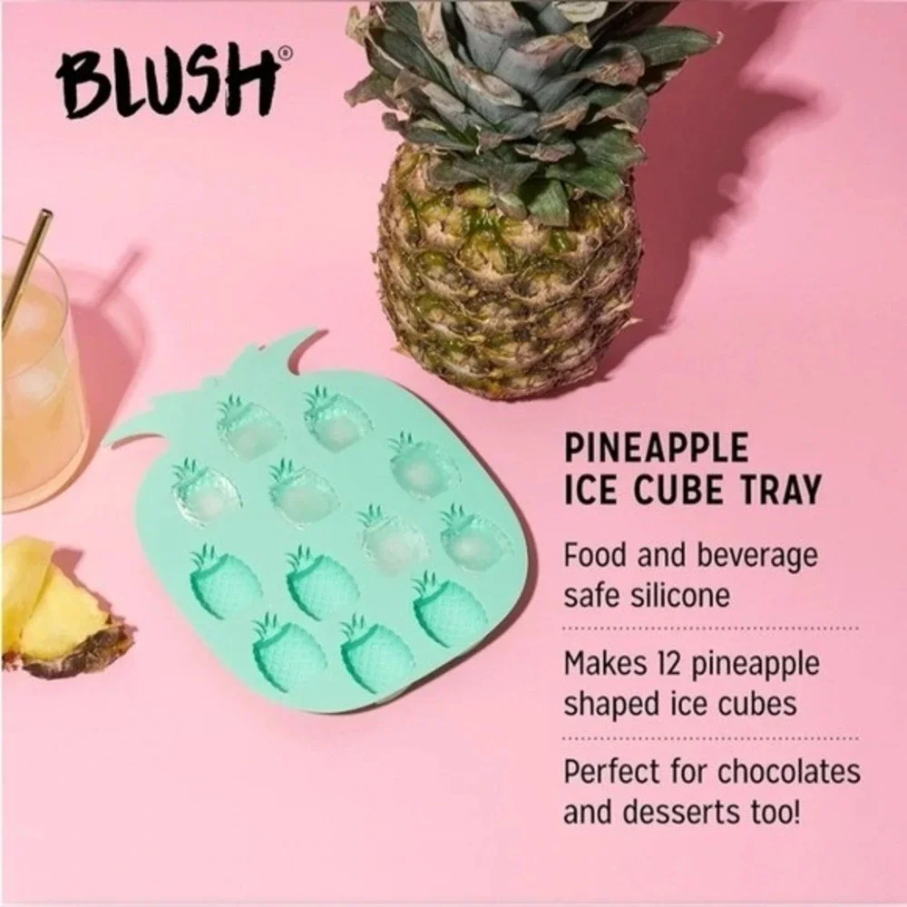Pineapple Silicone Candy Mold Ice Cube Soap Tray Crafting Summer Fruit Cocktails